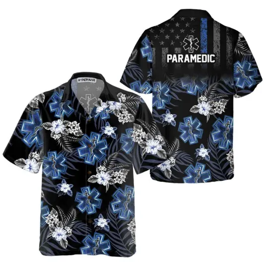 Discover Paramedic The Blue Hawaiian Shirt Parademic Shirt For Men Paramedic