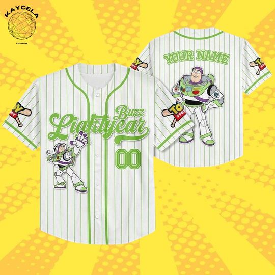 Discover Custom Space Ranger Baseball Jersey, Cartoon Toy Hero Style Shirt, Personalized Kids Youth Adult Baseball Outfit