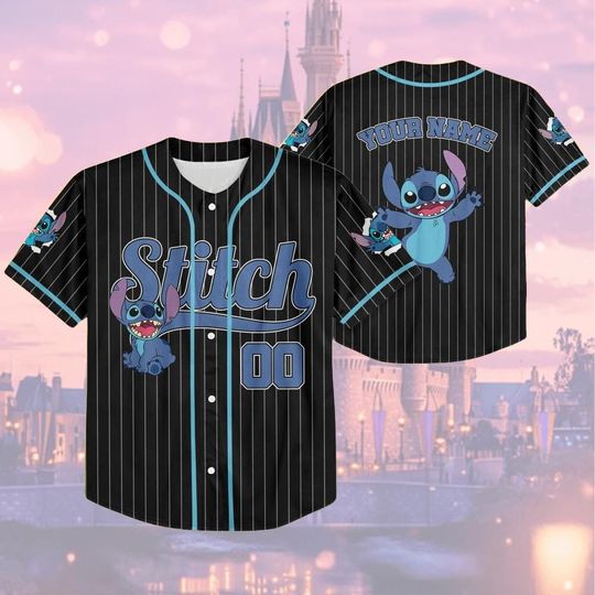 Discover Custom Disney Lilo and Stitch Stitch Baseball, Custom Kid Youth Adult Disney Jersey, Disney Baseball Jersey