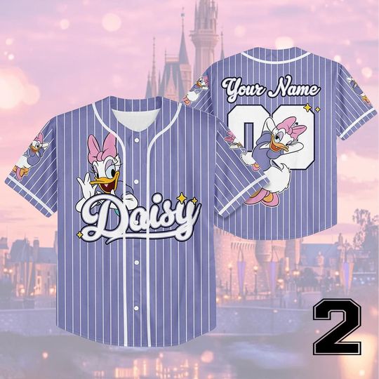 Discover Custom Disney Daisy Duck Collection Baseball Jersey, Disney Daisy Duck Jersey