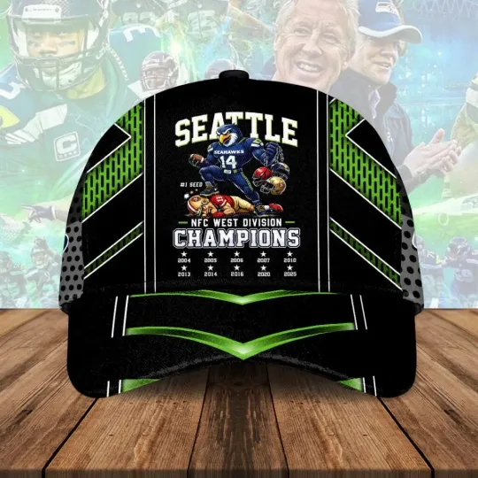 Seahawks 2025 NFC West Champions Classic Cap