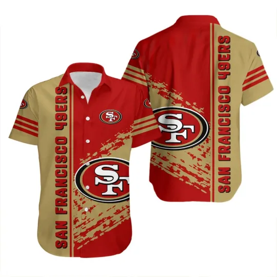 Discover San Francisco Football Hawaiian Shirt Quarter Style – football Shirt Gift For Fans