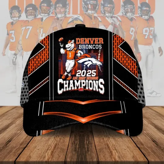 Broncos 2025 AFC West Champions Classic Cap