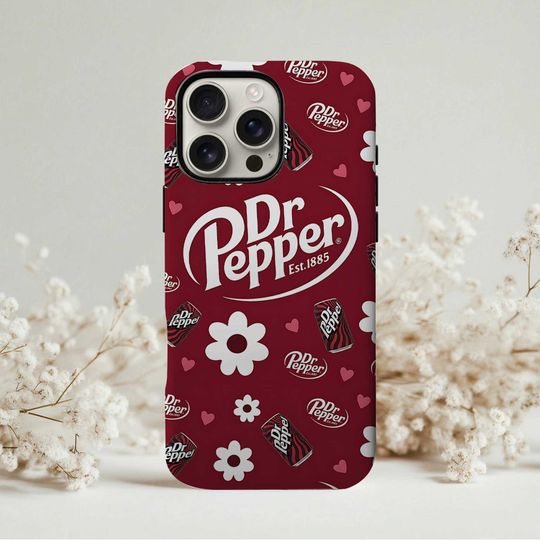 Discover Vintage Dr. Soda Est. 1885 Floral Diet Soda Phone Case for iPhone