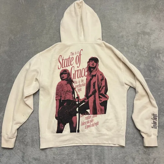 Discover Swift Hoodie Red State Of Grace SMALL - Official Tour Merch