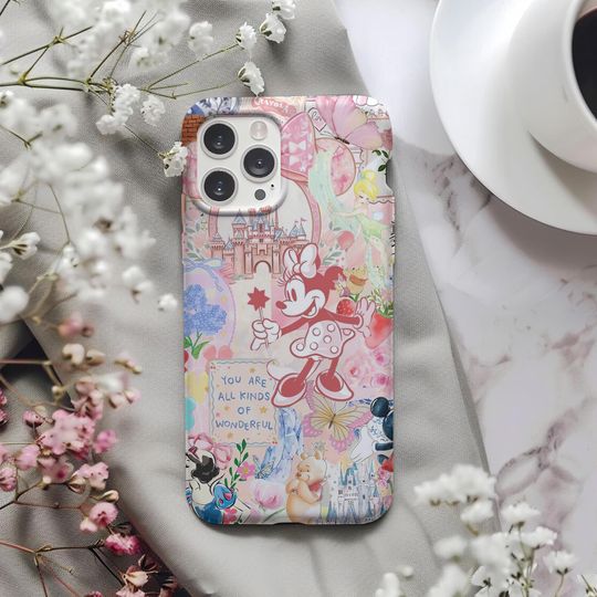 Discover Disneyland Mickey Mouse Cartoon Collage Phone Case for iPhone