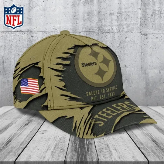 Discover Steeler 2025 Salute to Service Classic Cap