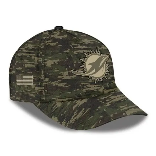 Discover 2025 Dolphins Salute to Service Camo Classic Cap