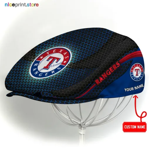 Discover Texas Team Rangers Jeff Cap Newsboy Cap Golf Cap Flat Cap for men