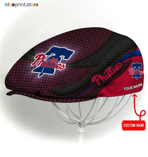 Philadelphia Team Phillies Jeff Cap Newsboy Cap Golf Cap Flat Cap for men