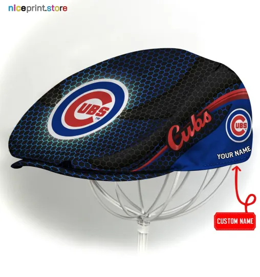 Discover Chicago Team Cubs Jeff Cap Newsboy Cap Golf Cap Flat Cap for men