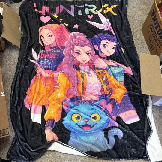 Discover KPOP Demon Hunters Fleece Throw Blanket Kids