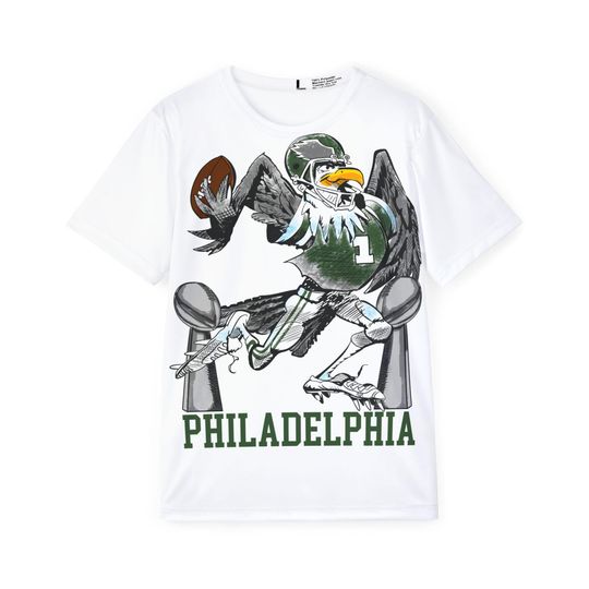 Discover Vintage Philadelphia Eagles T-Shirt, Men's Sports Tee, Retro Football Shirt, Gift for Eagles Fans
