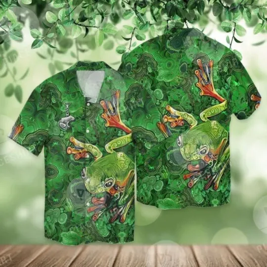 Discover Gifts For Sweet Love Frog Hawaiian Shirt