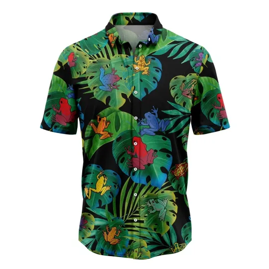 Discover Frogs Hawaiian Shirt Rainforest Aloha Shirt For Men Women  Perfect Gift For Hus