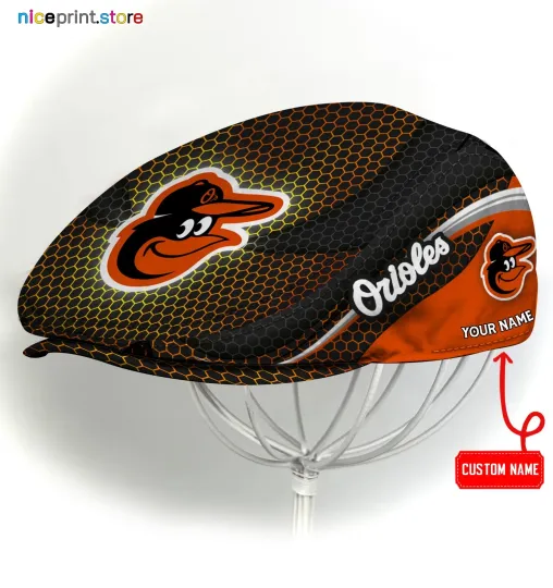 Baltimore Team Orioles Jeff Cap Newsboy Cap NHL Golf Cap Flat Cap for men