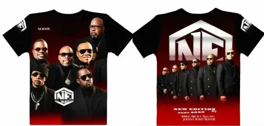 The New Edition Way Life tour 2026 T-shirt Unisex Full Size