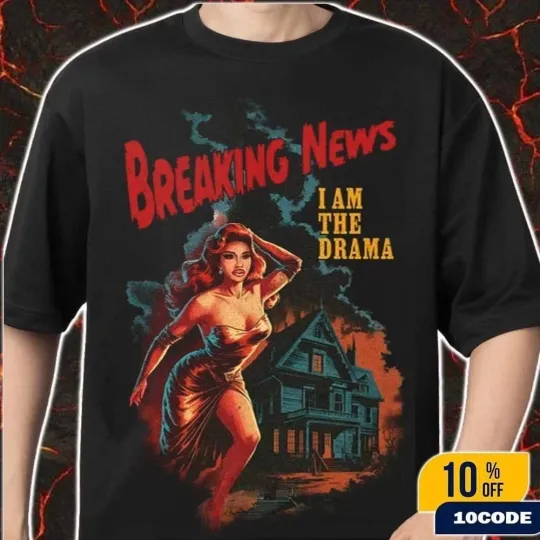 Discover Cardi B Am I The Drama Album 2025 Exclusive Tee Breaking News Merch T-Shirt