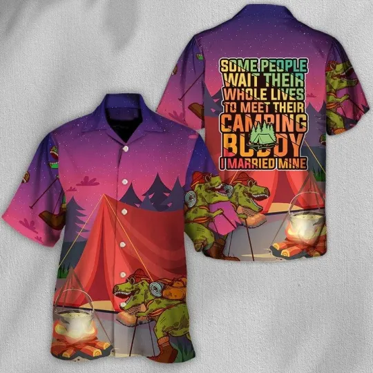 Discover Camping Hawaiian Shirt Camping Crocodile Hawaiian Shirt For Summer Camping I Mar