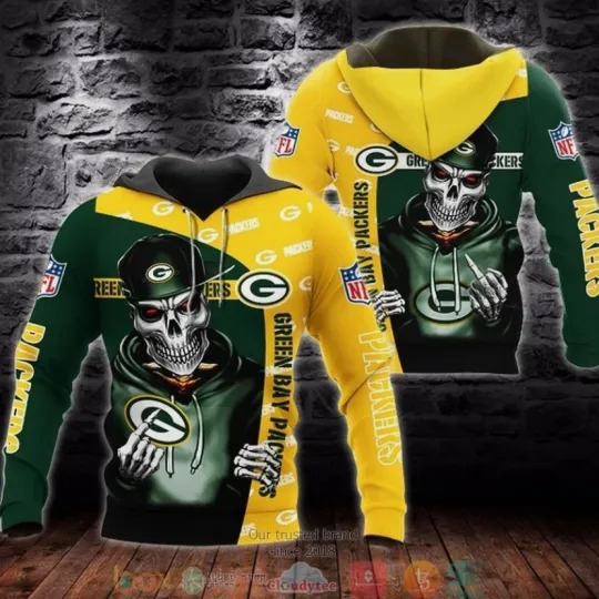 Discover Green Bay Skeleton 3D Hoodie