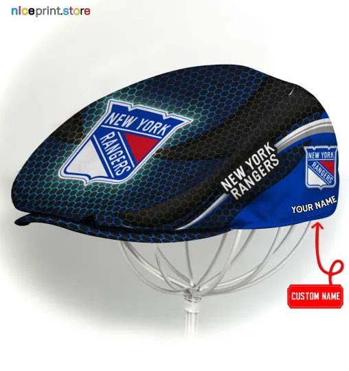 Discover New York Team Rangers Jeff Cap NHL Newsboy Cap NHL Golf Cap Driving Hat for Men