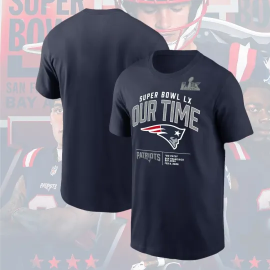 New England Patriots 2025 AFC Championship Go Super Bowl LX TShirt