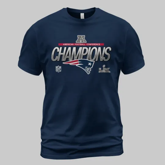 Discover New England Patriots 2025 AFC Conference Championship TShirt - Size S to 5XL