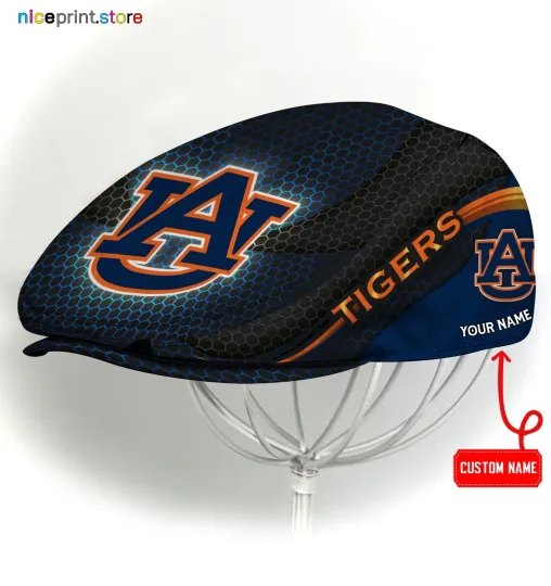 Discover Auburn Team Tigers Jeff Cap NCAA Newsboy Cap Golf Cap NCAA Driving Hat for Men