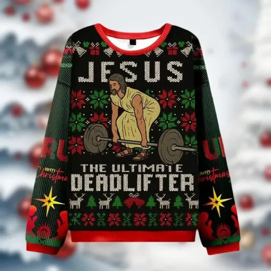 Discover Funny Jesus Xmas Sweater - Ugly Sweatshirt