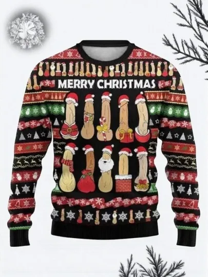 Discover Ugly Cockmas Christmas Sweater  Xmas Ugly Christmas Sweater Unisex S-5XL