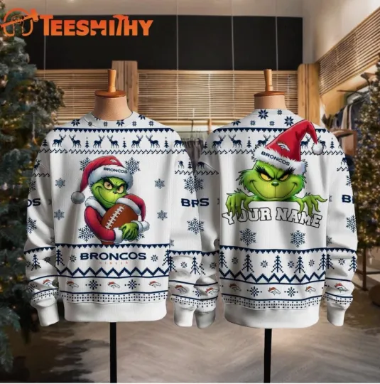 Discover CUSTOM Denver funny character Santa Hats Ugly Christmas Sweater