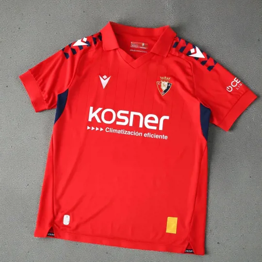Discover Osasuna 2025-2026 Home Kit Football Jersey Soccer Red New Mens Shirt