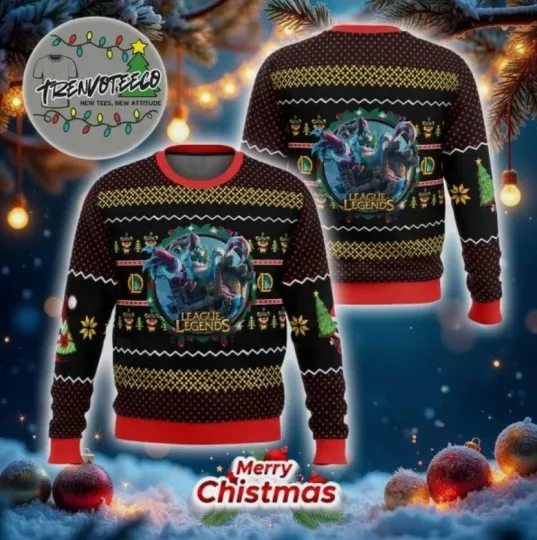 League Of Legends Best Gilf For Fans Ugly Christmas Sweater