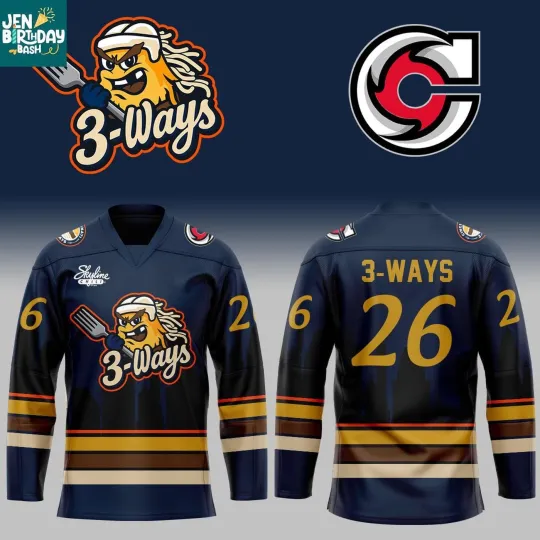 Discover Personalized Cincinnati Cyclones 3-Ways Skyline Chili 2026 Hockey Shirt Navy