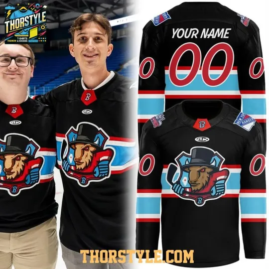 Discover Blooming*ton Bison 2025-2026 Abe Raging Personalized Hockey Jersey