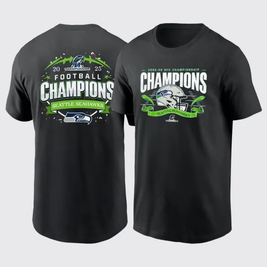 2025-26 NFC Championship Seattle Seahawks 2 sided TShirt