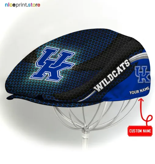 Kentucky Team Wildcats Jeff Cap NCAA Newsboy Cap Golf Cap Driving Hat for Men