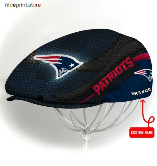 Discover New England Team Patriots Jeff Cap Patriots Newsboy Cap Golf Cap Driving Hat