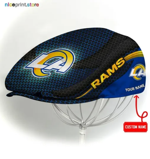 Discover Los Angeles Team Rams Jeff Cap Rams Newsboy Cap Golf Cap Driving Hat for Men