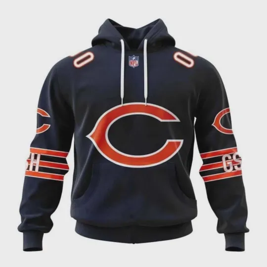 Personalized Chicago Bears Hoodie 2025 Pullover