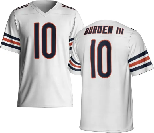 Discover Unsigned Custom Luther Burden III White Jersey - Full Size