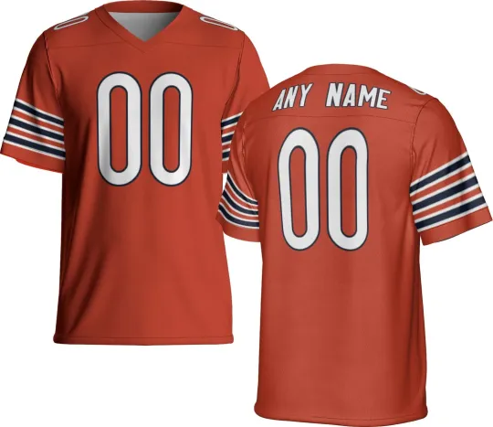 Discover Unsigned Custom Personalized Orange Jersey - Full Size