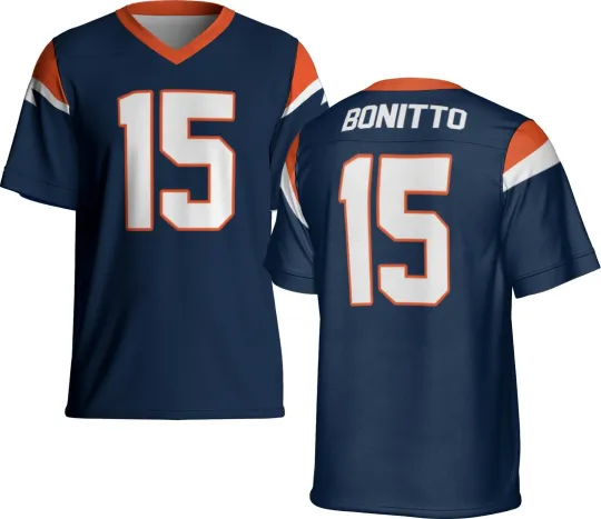 Discover Unsigned Custom Navy Nik Bonitto Jersey - Full Size