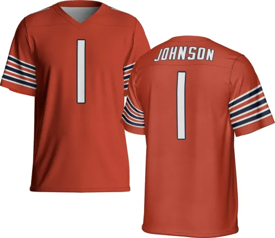 Discover Unsigned Custom Jaylon Johnson Orange Jersey - Full Size