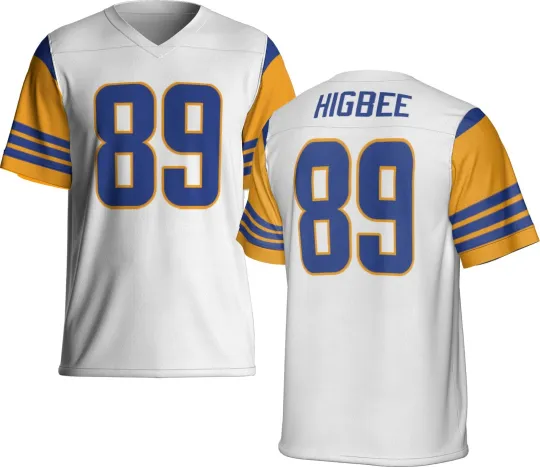 Discover Unsigned Custom White Tyler Higbee Jersey - Full Size