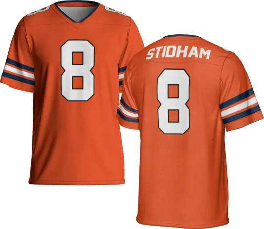 Discover Unsigned Custom Jarrett Stidham Orange Jersey - Full Size
