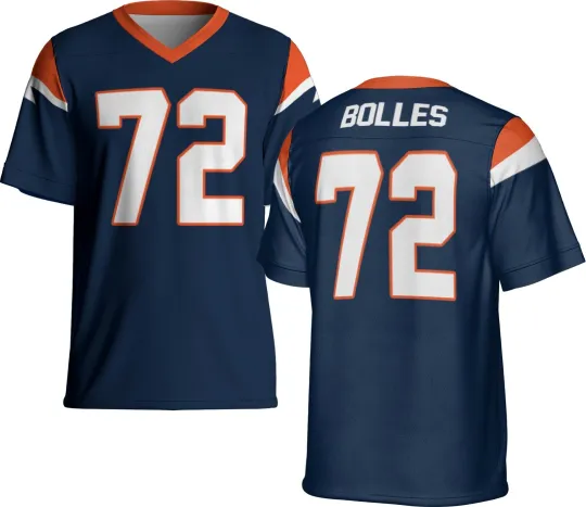 Discover Unsigned Custom Navy Garett Bolles Jersey - Full Size