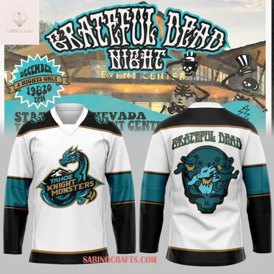 Discover Tahoe Knight Monster Grate*ful Dead Night 2026 Personalized Hockey Jersey