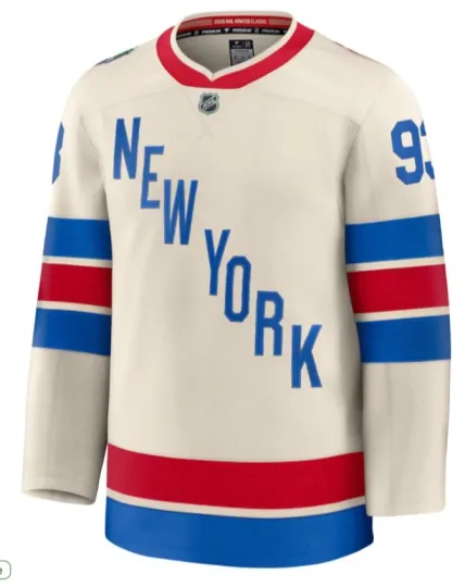 New York Rangers Mika Zibanejad  2026 NHL Winter Classic Premium Hockey Jersey