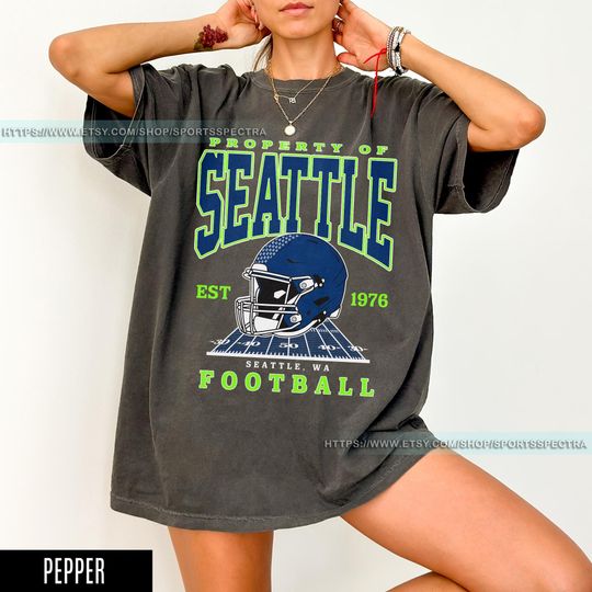 Discover Seattle Football Vintage Style Comfort Colors T-Shirt, Seattle Seahawk Football T-Shirt, Seattle T-Shirt, Retro Seahawks Football Fan FBH7